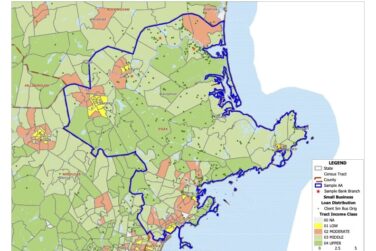 MAP-SampleBank-AA-SmBusLoanDistribution- Located by Address